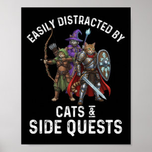 Gamer Easily Distracted Poster
