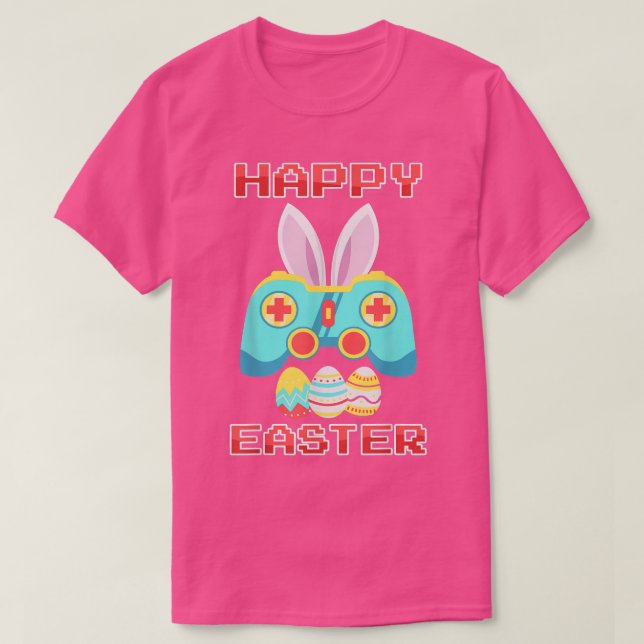 Gamer Easter  Bunny Controller Easter Day For Boys T-Shirt (Design Front)