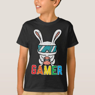 Gamer Easter Bunny Cute Video Game Gaming Boys Kid T-Shirt