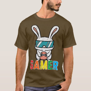 Gamer Easter Bunny Cute Video Game Gaming Boys Kid T-Shirt