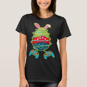 Gamer Easter Bunny Egg Video Game   Kids Boys  2 T-Shirt