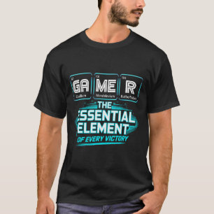 Gamer Element Periodic Table Chemistry Science Pla T-Shirt