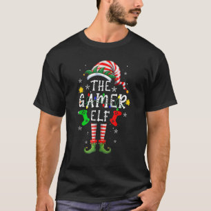 Gamer Elf Christmas Family Matching Group Xmas Pjs T-Shirt