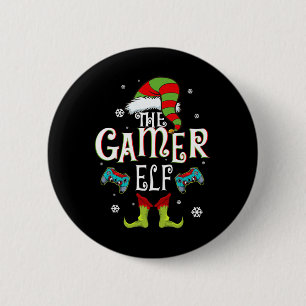 Gamer Elf Family Matching Christmas Group Fun Gift 6 Cm Round Badge