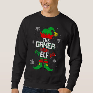 Gamer Elf Family Matching Christmas Group Funny Pa Sweatshirt