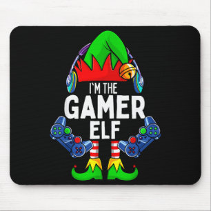 Gamer Elf Matching Family Christmas  Mouse Pad