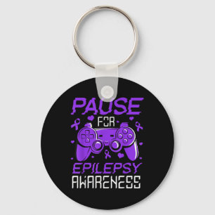Gamer Epilepsy Awareness For Kids Boys Girls Video Key Ring