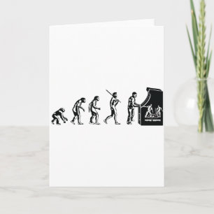 Gamer Evolution - Game Video Games Arcade Geek Card