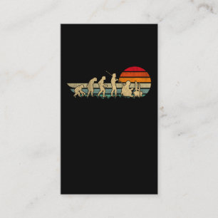 Gamer Evolution Sunset Retro Gaming Business Card