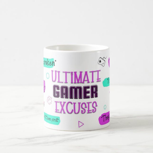 Gamer Excuses Mug – I’m Not Losing, I’m Lagging (Center)