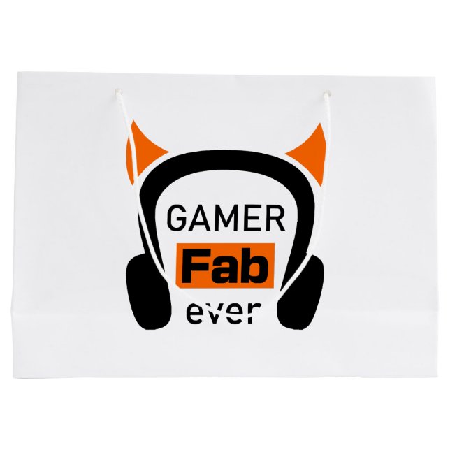 gamer fab-ever large gift bag (Back)