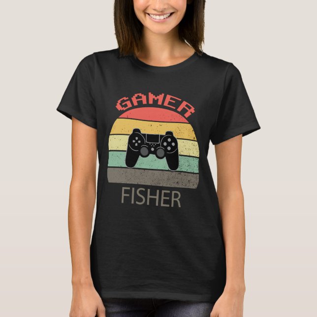 Gamer Fisher Vintage T-Shirt (Front)