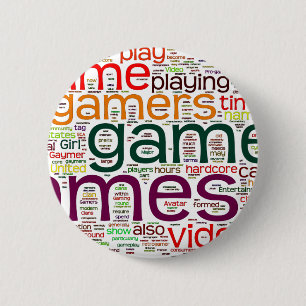 Gamer for all 6 cm round badge