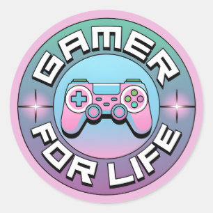Gamer for Life Classic Round Sticker