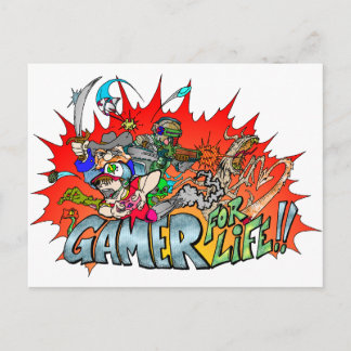 Gamer for Life Postcard