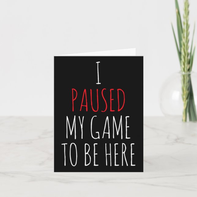 Gamer Funny Gaming Gift Tee Streamer  Card (Front)