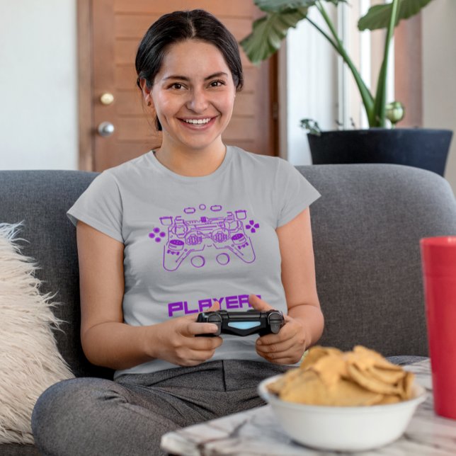 Gamer Game Player #1  Gamer Console Art T-Shirt (Creator Uploaded)