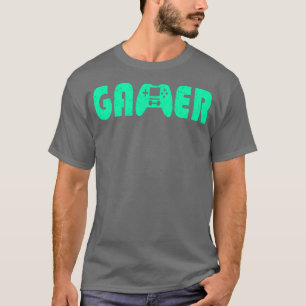 Gamer Gamepad Neon Green T-Shirt