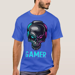 Gamer Gaming Headset Skull Gamer Premium T-Shirt