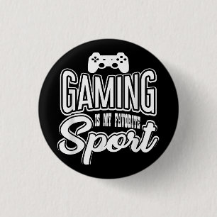 Gamer - Gaming Is My Favourite Sport 3 Cm Round Badge