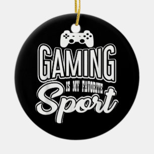 Gamer - Gaming Is My Favourite Sport Ceramic Tree Decoration