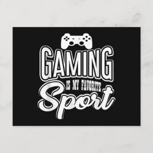 Gamer - Gaming Is My Favourite Sport Enclosure Card