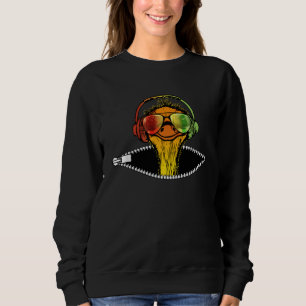 Gamer Gaming Ostrich Africa Savannah Safari Runner Sweatshirt