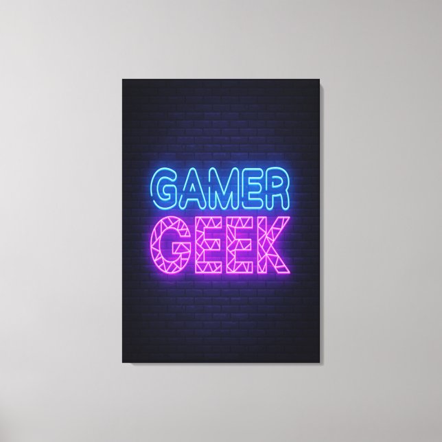 Gamer Geek Canvas Print (Front)