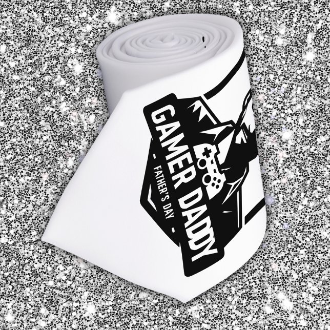 Gamer Geek Dad Happy Father's Day | Tie (Creator Uploaded)