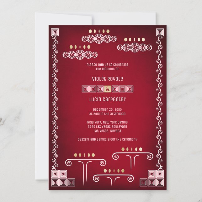 Gamer Geek Wedding Invitation (Front)