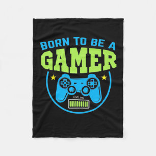Gamer Gift Born To Be A Gamer Fleece Blanket
