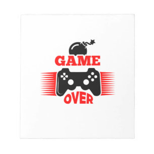 Gamer Gift Game Over Notepad