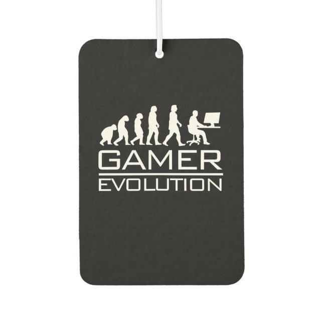 Gamer Gift | Gamer Evolution Car Air Freshener (Front)