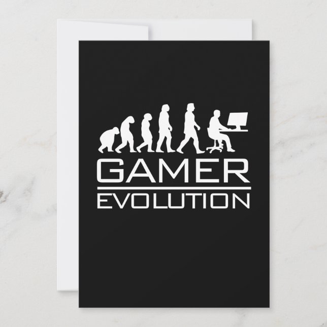 Gamer Gift | Gamer Evolution Invitation (Front)