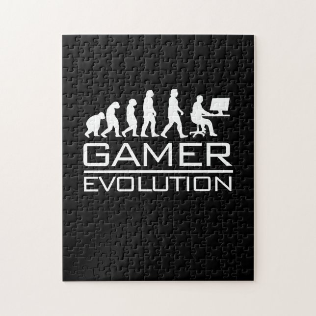 Gamer Gift | Gamer Evolution Jigsaw Puzzle (Vertical)