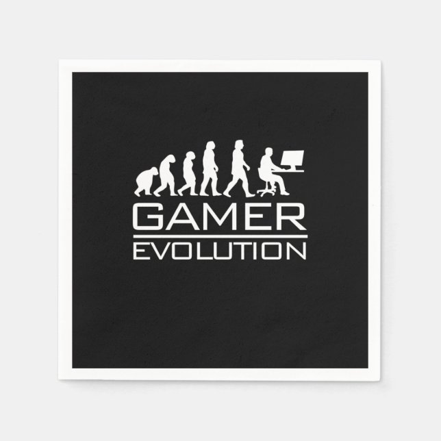 Gamer Gift | Gamer Evolution Napkin (Front)