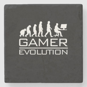 Gamer Gift Gamer Evolution Stone Coaster