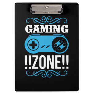 Gamer Gift Gaming Zone Clipboard