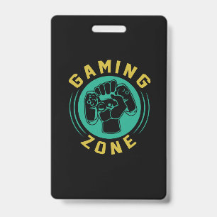 Gamer Gift Gaming Zone ID Badge