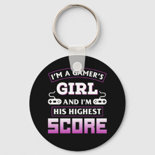 Gamer Gift I Am A Gamer Girl Key Ring