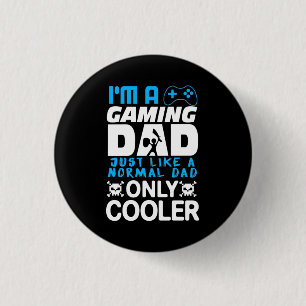 Gamer Gift I Am A Gaming Dad 3 Cm Round Badge