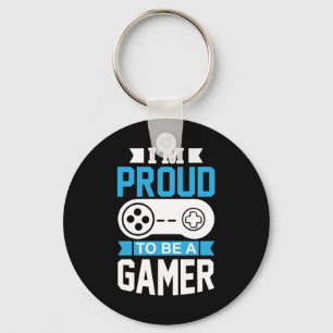 Gamer Gift I Am Proud To Be A Gamer Key Ring