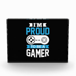 Gamer Gift I Am Proud To Be A Gamer Photo Block