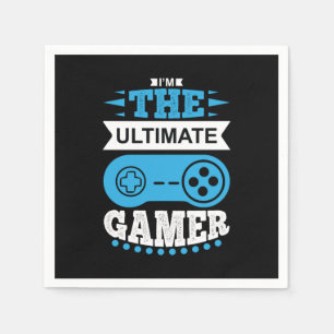 Gamer Gift I Am The Ultimate Gamer Napkin