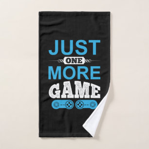 Gamer Gift Just One More Game Hand Towel