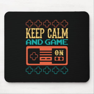 Gamer Gift Keep Calm And Play Game Mouse Pad