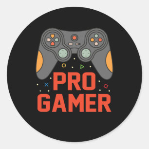 Gamer Gift Pro Gamer Classic Round Sticker