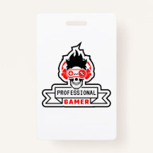 Gamer Gift Professional Gamer ID Badge