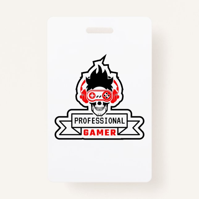 Gamer Gift Professional Gamer ID Badge (Front)