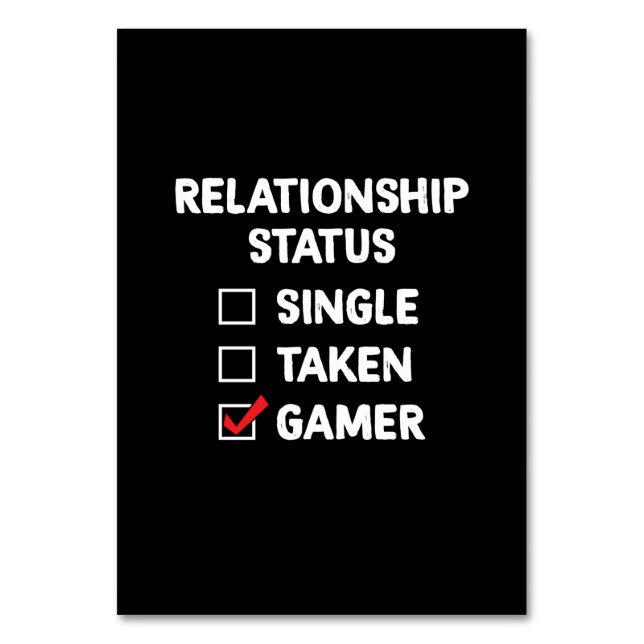 Gamer Gift Relationship With Gamer Table Number (Front)